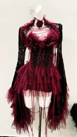 e girl clothes lace dress gothic clothes y2k clothes vintage dress Lolita dress y2k dress Harajuku dress Gothic dress