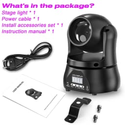 Datewink 40W Beam Moving Head Lights RGBW LED Stage Lighting Effect DMX512 For DJ Disco Concert Party Wedding Nightclub Karaoke