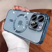 Magnetic Plating Camera Lens Protection Case For iPhone 16 15 14 Plus 13 12 11 17 Pro Max Case for Magsafe Wireless Charge Cover
