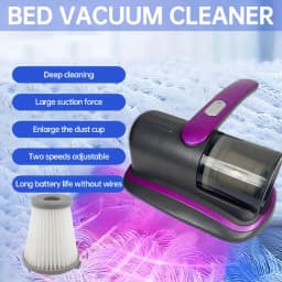 Wireless Handheld Mattress Vacuum Cleaner with UV-C Light HEPA Filter And Ultrasonic Vibration12KPa for Bed Sofa Car Seat Carpet