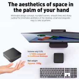 LENO Mini PC Gamer Intel Core i9-9900 Portable Computer 16GB RAM 2TB SSD FHD Bluetooth WiFi6 Windows 11 Gaming Office 4K HDMI