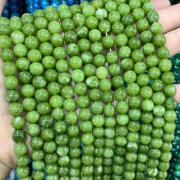 6 8 10MM Natural Stone Jade Chalcedony Round Multicolors Loose Beads For Jewelry Making Diy Charm Bracelets Necklace Accessories