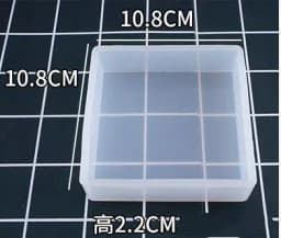 Crystal UV Epoxy Square Rectangular Mold Silicone High Mirror Cubes Handmade Jewelry Making Tool Decoration Craft Display