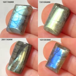 Wholesale Natural Stone Loose Beads Irregular Shape Bead Blue Purple Labradorite Cabochon 2-4Pcs/Lot