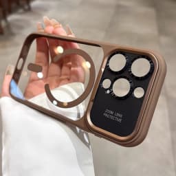 Armor Magnetic Clear PC Shockproof Cover For iPhone 17 Pro Max Air for Magsafe Phone Case for iPhone 18 14 15 12 16 Pro Max Cap