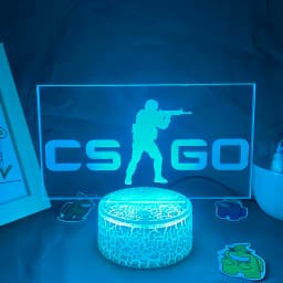 CS GO Game Counter Strike 3D Night Lights Picture Lava Lamp Led USB Battery RGB Neon Gift Bedroom Table Desk Decoration For Home