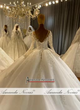Customized Hot Sale Real Sample Bridal Dresses NS4548