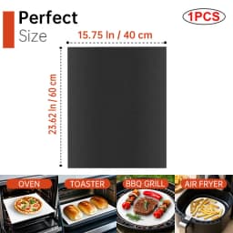 BBQ Grill Mat Non-stick Reusable Heat Resistant Extra Thick Pad Oven Liners Baking Mats Easy Clean Kitchen Outdoor Barbecue Tool