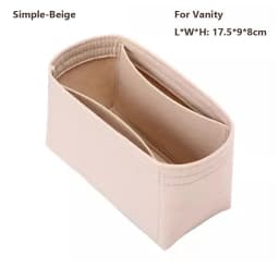 Felt Handbag Insert Bag Bag Support Storage Purse Liner Portable Organization Internal Bag for LV Nice Nano/Mini/BB/Vanity