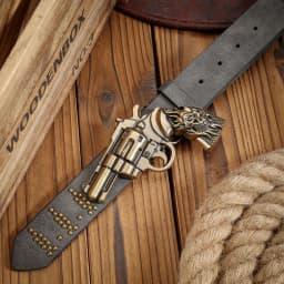 A Unisex Western-style PU Belt with Buckles, Bohemian Style, Casual and Retro, Suitable for Daily Wear When Going Out