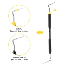 Dental Endo Buchanan Hand Plugger NiTi Tip #0 #1 #2 Endodontic Tool Gutta Percha Vertical Compaction Dentistry Instrument