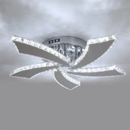 Modern Chandelier Ceiling Fan With Led Lamp Smart Remote Control Crystal Dining Room Fixtures Pendant Hanging Light Porch Lustre