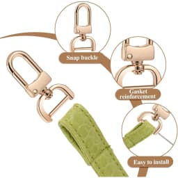 2pcs Detachable Snap Hook Swivel Clasp for Purse Bag Making, Purse Strap Hardware for Replacement Purse Keychain Hardware