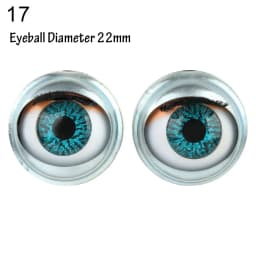Doll Eye Accessories Doll Eyechips Doll Rolling Eyeballs DIY Doll Eyes Simulation Active Eyeball with Eyelashes