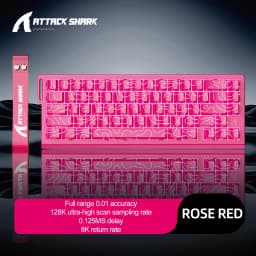 ATTACK SHARK X68HE X68Pro He Magnetic Mechanical Keyboard for Pro Gaming 0.01mm Rapid Trigg 8000Hz SOCD/Rs 0.125ms 128K Rate