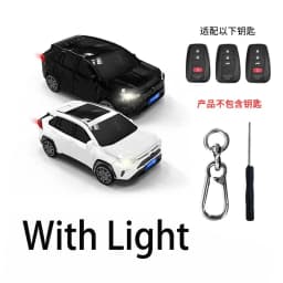 For Toyota Rav4 Model Key Case for Toyota Prius Camry Corolla CHR C-HR RAV4 Land Cruiser Prado Key Cover Fob Keychain Holder Bag