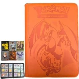 Card Binder with 9 Pocket Trading Card Album Display Binder Loading Pocket Holder for Pokemon PTCG TCG Yugioh MTG Game Card Book
