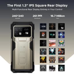 DOOGEE S200 Max Rugged Phone 6.72” 120Hz 1.32" Rear Display Telephon Portable 36GB+512GB 22000mAh 66W Smartphone Android 15 NFC