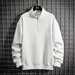 2026 Spring New Men's Large Size Sweatshirt Half Zip Designer Pullover Male Turtleneck Long Sleeve Big Plus 8XL Loose Sport Top