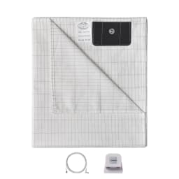 MAXSHARER Grounding Bed Sheet Conductive Silver Fiber Flat Sheet Organic Cotton Earthing Sheet for Better Sleep Nature Health