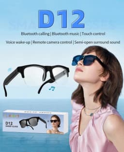 Lenovo AI Smart Glasses Translation Bluetooth Call Conversation Recording Listening To Music Motorcycle Sunglasses for Men Women