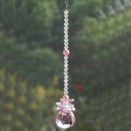 1PCS 20mm Clear Crystal Ball Prism Suncatcher Rainbow Pendants Maker, Hanging Crystals Prisms for Curtain Home Garden Decoration