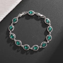 Water Drop Silver Color Bracelet Women\'s Extended 8 Color Zircon Gift Fashion Bracelet