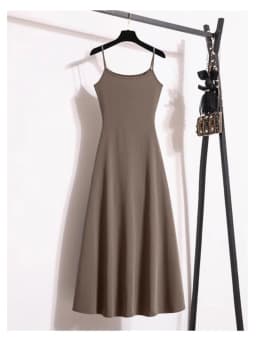 Spring Summer New plus Size Loose Long Dress Women's Casual Ins Style round Neck Sleeveless A-Line Skirt Maxi Dress