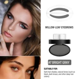 Natural Arched Eyebrow Powder Stamp Quick Makeup Brow Stamps Waterproof Powder Palette for Eyebrows Eye Brow Tint Makeup Tools