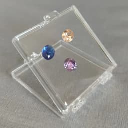 Transparent Loose Diamond Jewelry Storage Box Gemstone Gift Packaging Box Floating Gems Organizer Stone Zircon Display Showcase