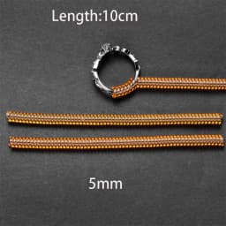 4Pcs/Lot Gold Spiral Based Ring Tools Spring Coil Ring Size Adjuster Guard Tightener Reducer Resizing Tool For Jewelry Making