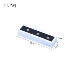 Wholesale Gem Stone Display Sponge Holder Box Jewelry Beads Container Loosing Diamond Storage Case Long Gems Box With Glass Lid