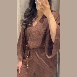 Tie Front Textured Women Set V-Neck Loose Set Wide Sleeve Drawstring Pants Casual Lounge Solid Color 2 Piece Outfits For Daily