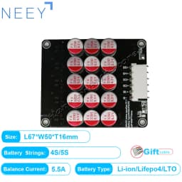 NEEY 5A 3S 4S 5S 6S 7S 8S 9S 10S 11S 12S 13S 14S 15S 16S 17S Active Equalizer Balancer Lifepo4/lipo/lto Battery Energy Capacitor