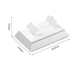 White PU Leather Bust Jewelry Display Stand Holder Bracelet Earring Necklace Ring Jade Counter Pendant Neck Model Organizer Rack