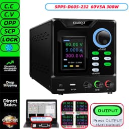 KUAIQU RS232/USB High Power Adjustable LAB Power Supply 1000V 800V 400V 300V 600V 30V 5A 10A Memory Storage,Output,Software PC