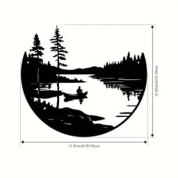 Elegant Iron Wall Hanging Black Mountain Sword Cutout Metal Art for Indoor Decor TV Background Wall Decoration