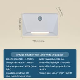 Intelligence Motion Activated Wall Light 2200mAh USB-C Fast Charge 3 Brightness Multi Device Link Indoor Outdoor Linkage
