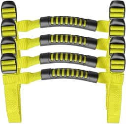 4x Roll Bar Grab Handles Grip Handle Fits For 1995-2021 Jeep Wrangler YJ TJ JK JKU JL Sports Sahara Freedom Rubicon X Unlimited