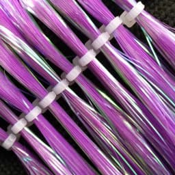 lunker tinsel fly fishing assist hooks shining line diy tieing flies