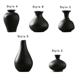 Decorative Ceramic Vase Art Vase Classic Black Container for Desk Bookshelf Living Room Table Centerpiece Decor