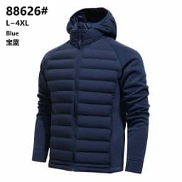 Warm Inner Fleece Parkas Men Hooded Puffer Jacket Man Casual Padded Outwear Autumn Winter Detachable Hat Outfits Parka Coat Male