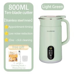 SUNATUR 600w Soybean Milk Maker - 800ml Heated Wall Breaking Machine, for Nut Vegetable (HB-B6K)