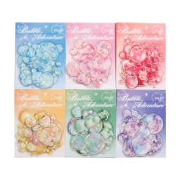 JIANWU Bubble Adventure Series Dream Bubble Landscaping Material Collage PET Sticker Creative DIY Journal Stationery