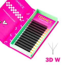 TDANCE W Shape Lash Soft Handmade 3d 4d 5d 6d 8d Premade Volume Fan C D 0.07MM Eyelashes Extension