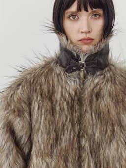 Mauroicardi Spring Winter Cool Short Warm Thick Hairy Shaggy Patchwork Faux Fox Fur Coat Jacket Women Luxury Designer Clothes