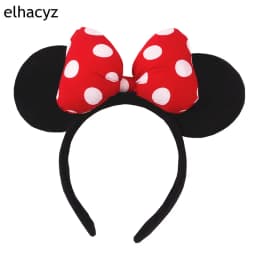 2026 New Cartoon Big Size Classic DOT Sequin Bow Headband For Women Party Girl Hairband Festival Park Trip DIY Hair Accessories
