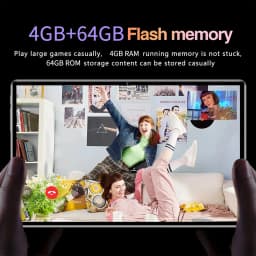 2025 Global BDF Android 13 Android Tablet 4GB+64GB HD Touch Screen Dual Card WIFI 6000mAh Battery Octa Core