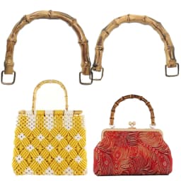 DIY With Buckle Bag Accessories Gift Box Handle Bamboo Purse Handles Handbag Band Handle Shoulder Bag Strap Bamboo Bag Handles