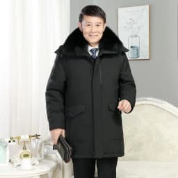 Windbreaker Men's Down Coats And Parkas Winter Jacket Man White Goose Down Jacket Puffer Jackets Padding Detachable Inner HXY196